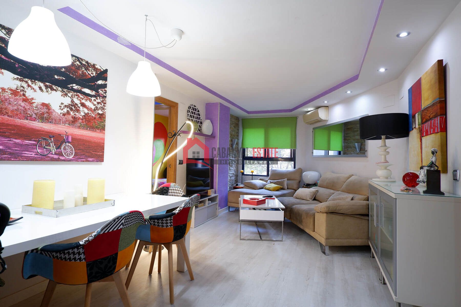 Living room of Apartment for sale in  Valencia Capital  with Air Conditioner, Heating and Swimming Pool