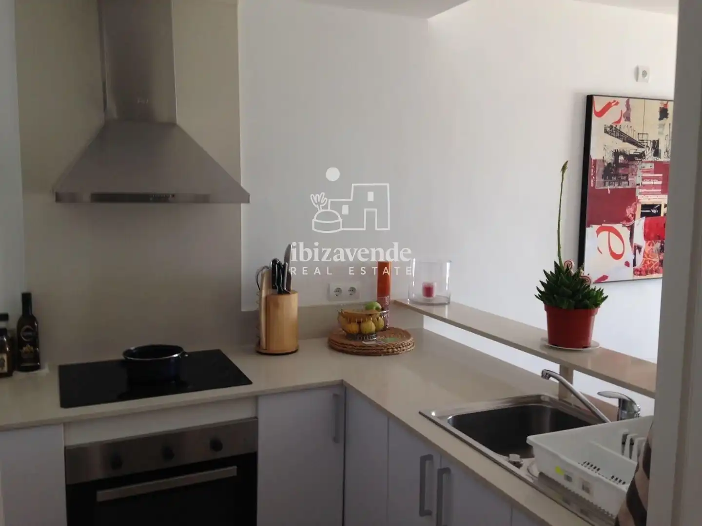 Cocina de Piso en venta en Sant Antoni de Portmany con Aire acondicionado, Calefacción y Terraza