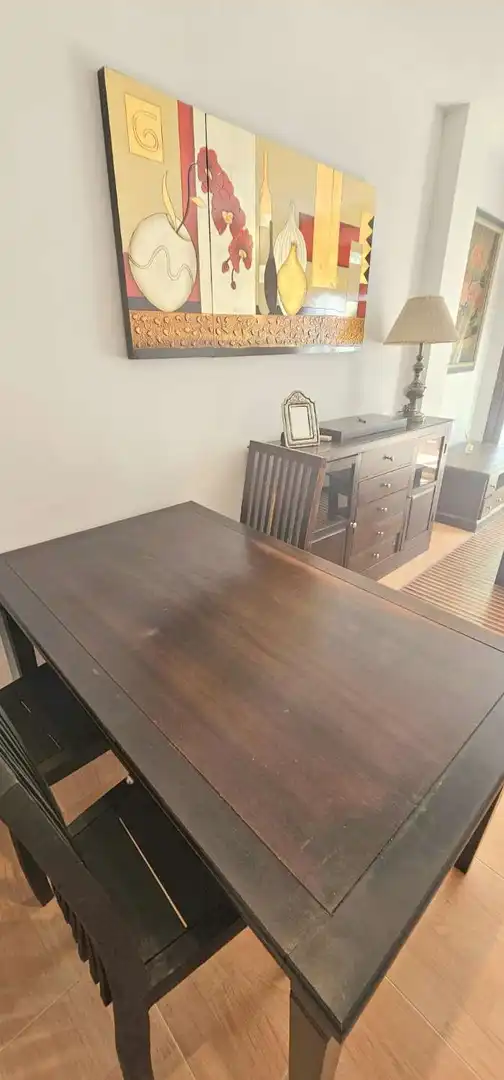 Dining room of Attic for rent in Vélez-Málaga  with Air Conditioner, Terrace and Furnished