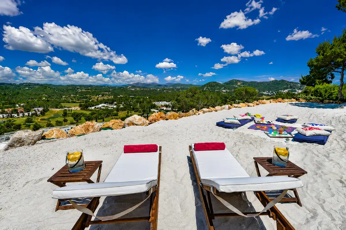 Terrace of Houses for rent in Santa Eulària des Riu  with Air Conditioner, Heating and Private garden