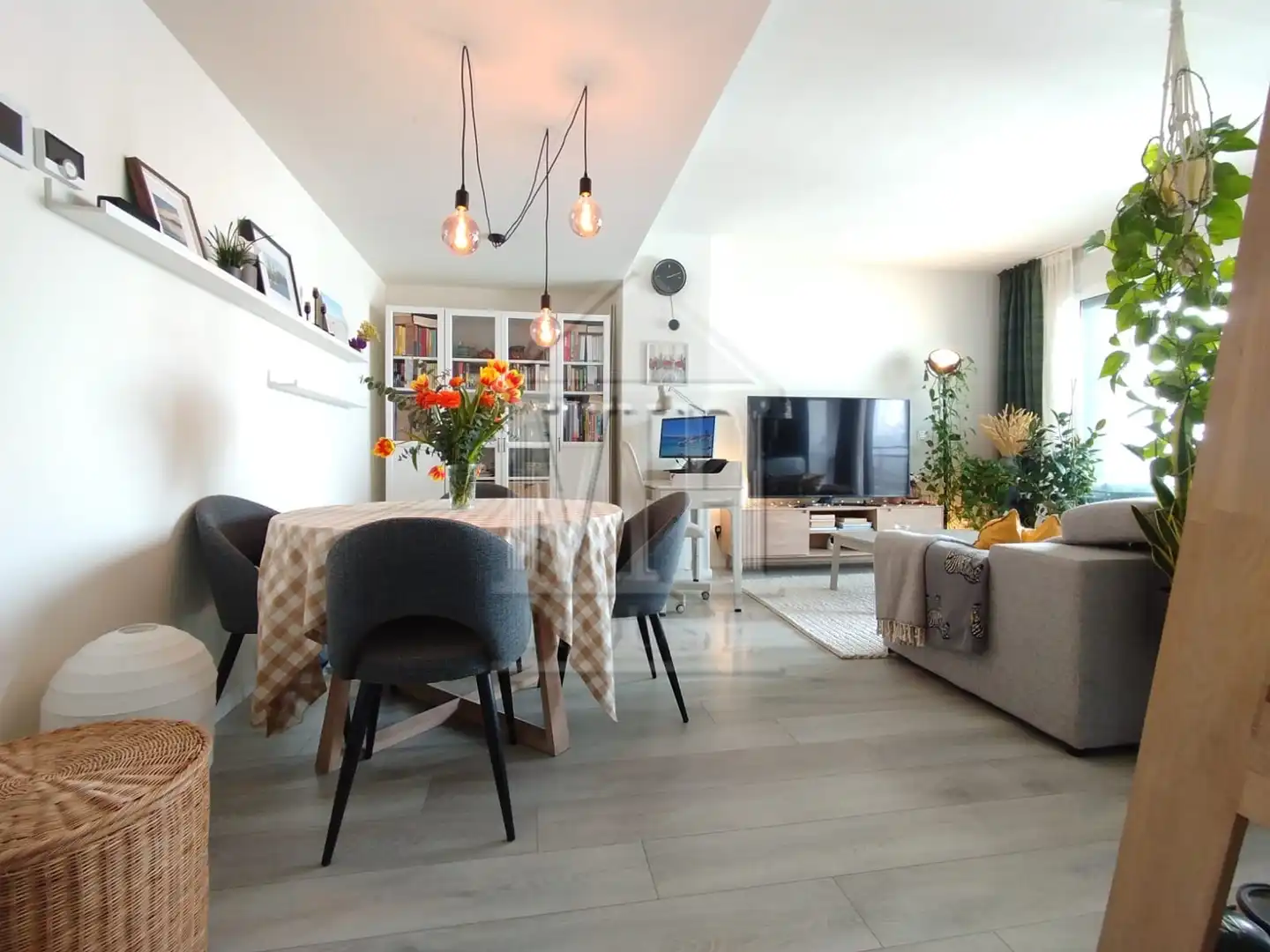 Sala de estar de Piso en venta en Badalona con Aire acondicionado, Calefacción y Parquet