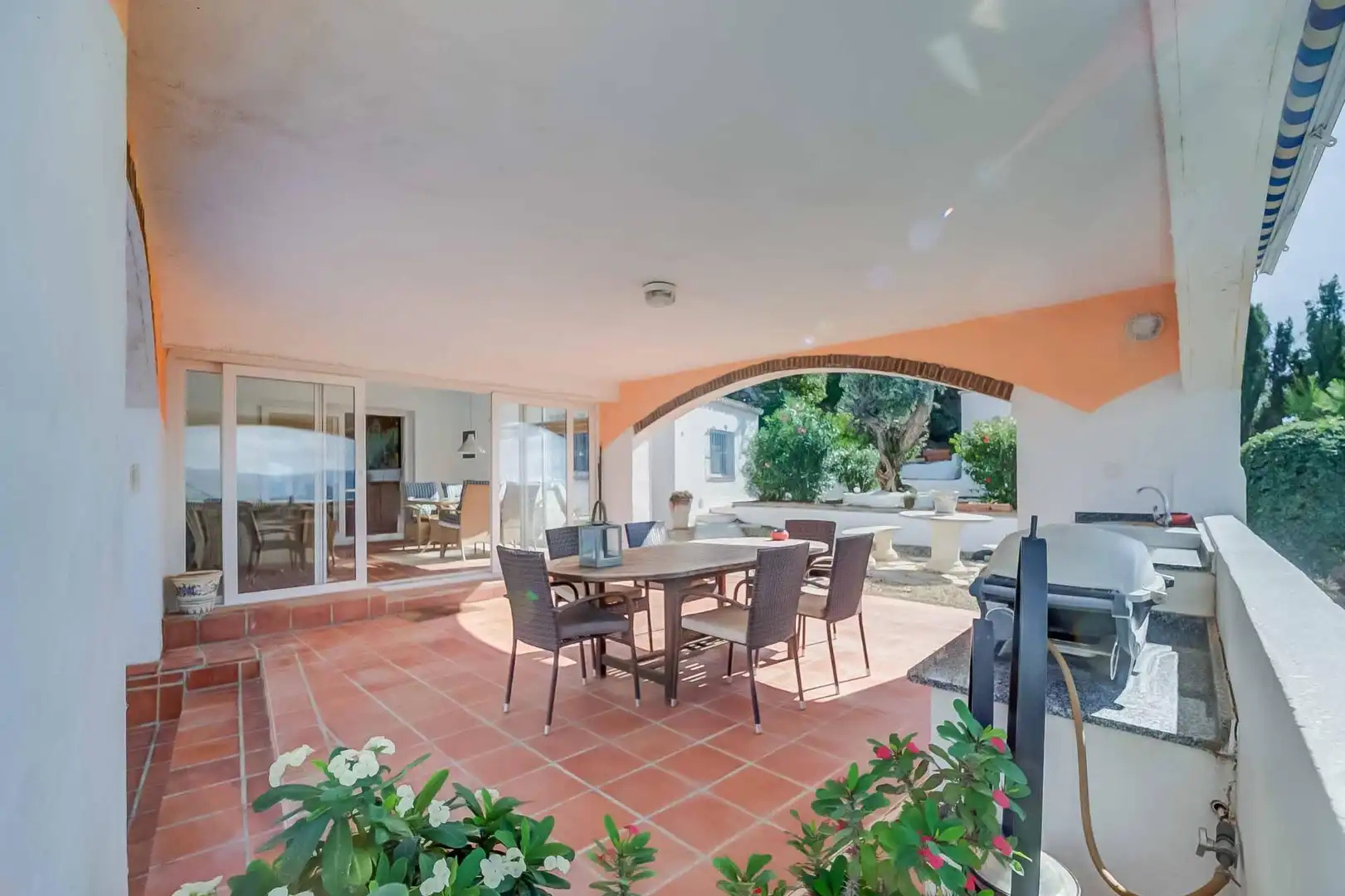 Terrassa de Casa o xalet en venda en Mijas amb Aire condicionat, Jardí privat i Terrassa