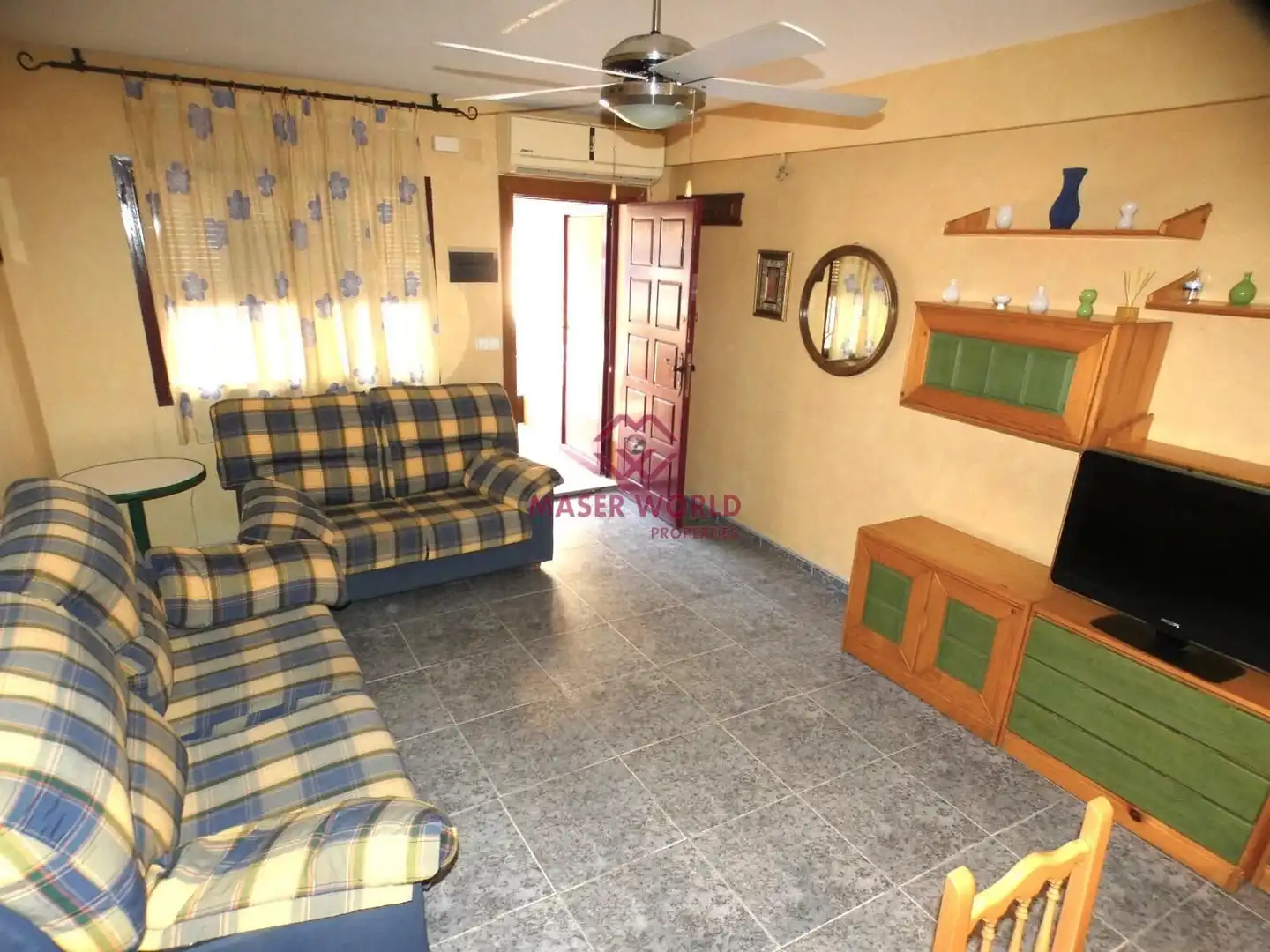 Living room of Duplexes for sale in Mazarrón  with Air Conditioner and Furnished