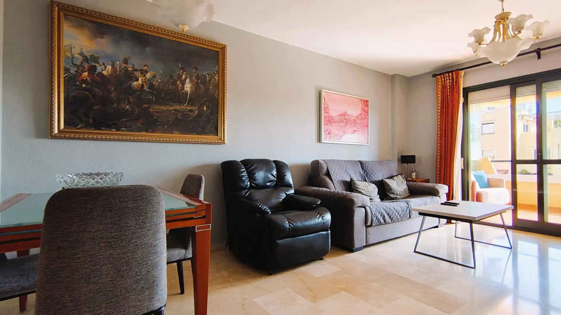 Sala de estar de Apartamento en venta en Marbella con Aire acondicionado, Terraza y Trastero