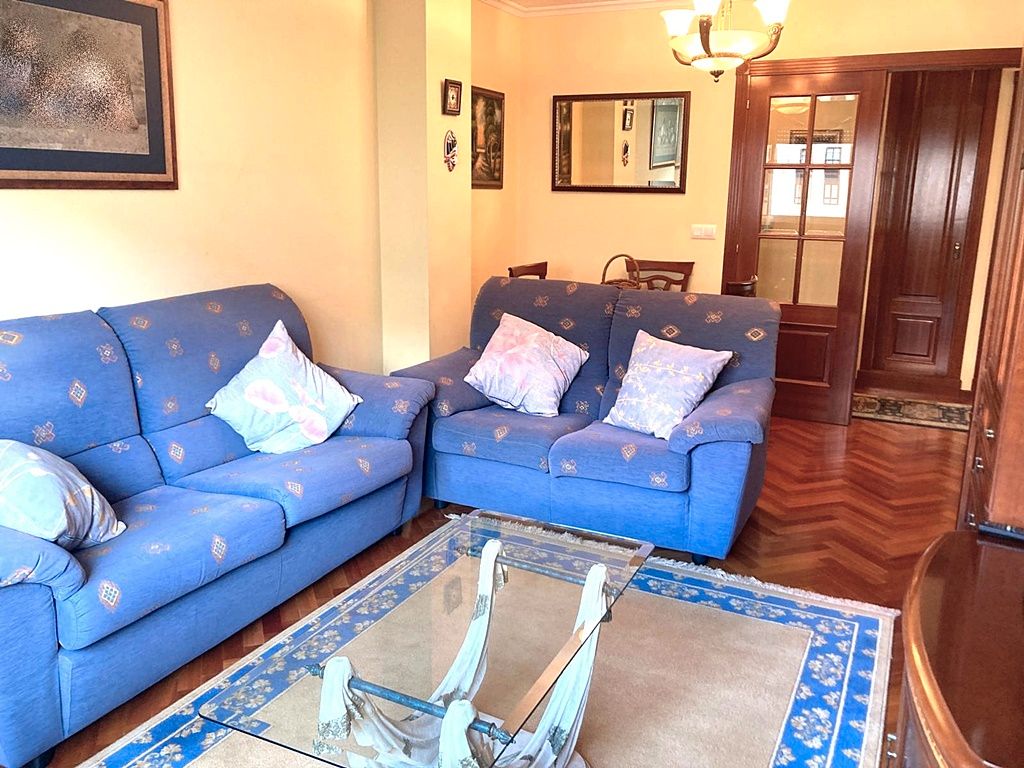 Living room of Flat for sale in A Coruña Capital   with Heating, Parquet flooring and Storage room