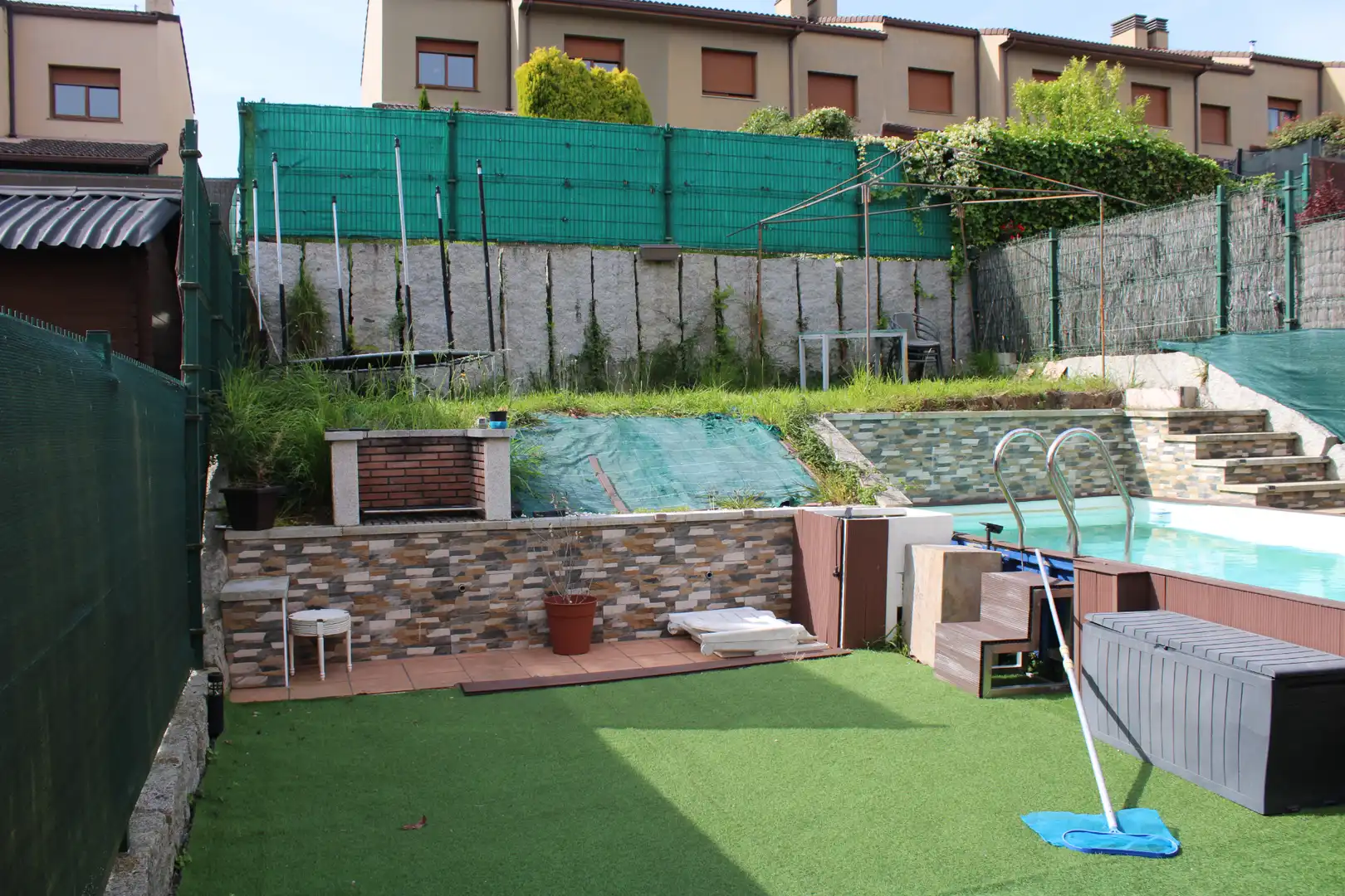 Piscina de Casa adosada en venta en Miño con Calefacción, Jardín privado y Piscina