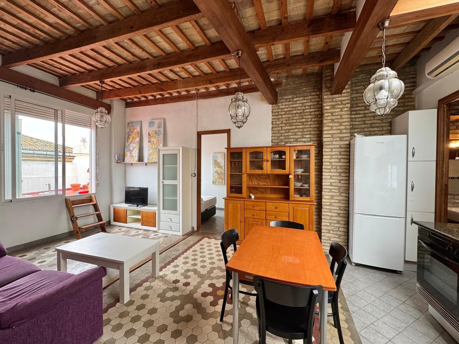 Sala d'estar de Pis de lloguer en  Valencia Capital amb Aire condicionat, Calefacció i Terrassa