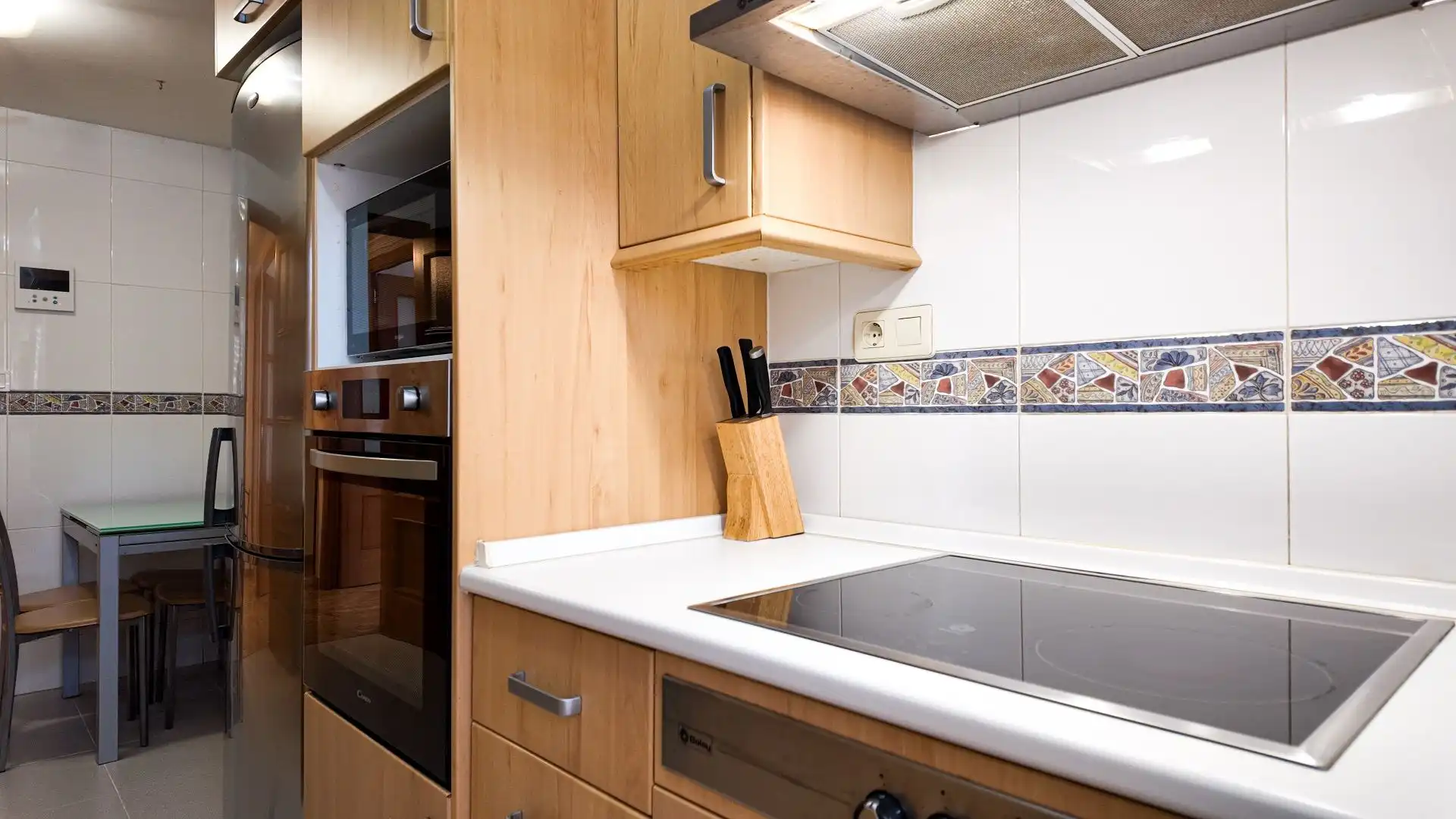 Kitchen of Flat for rent in Valencia  with Air Conditioner, Heating and Terrace