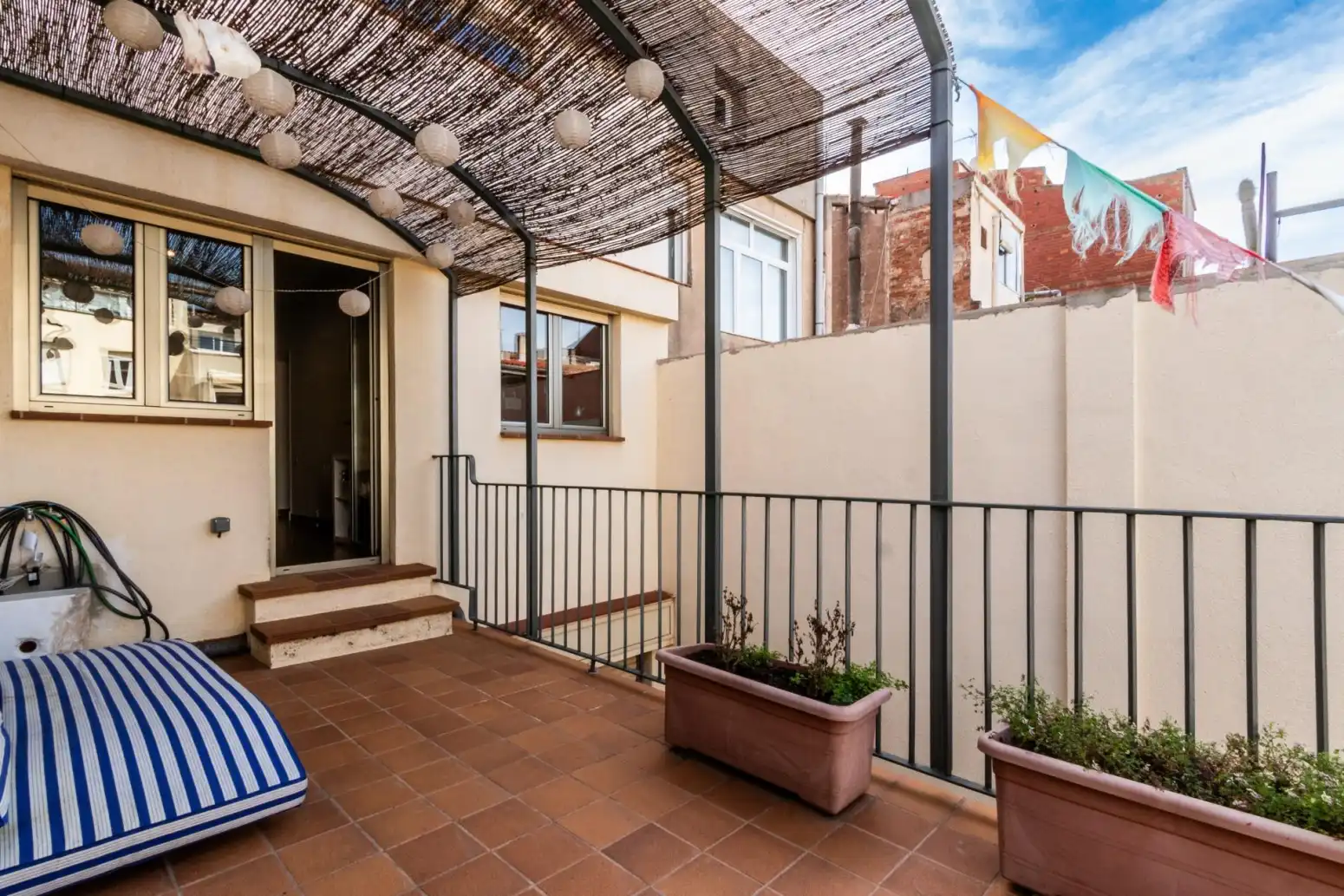 Terraza de Casa adosada en venta en Terrassa con Calefacción, Parquet y Terraza