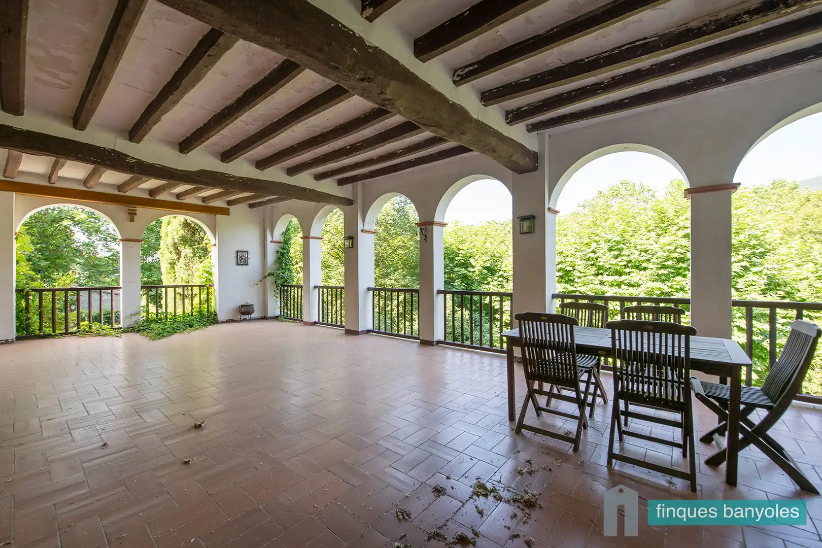 Terrassa de Finca rústica en venda en Les Preses amb Calefacció, Jardí privat i Terrassa
