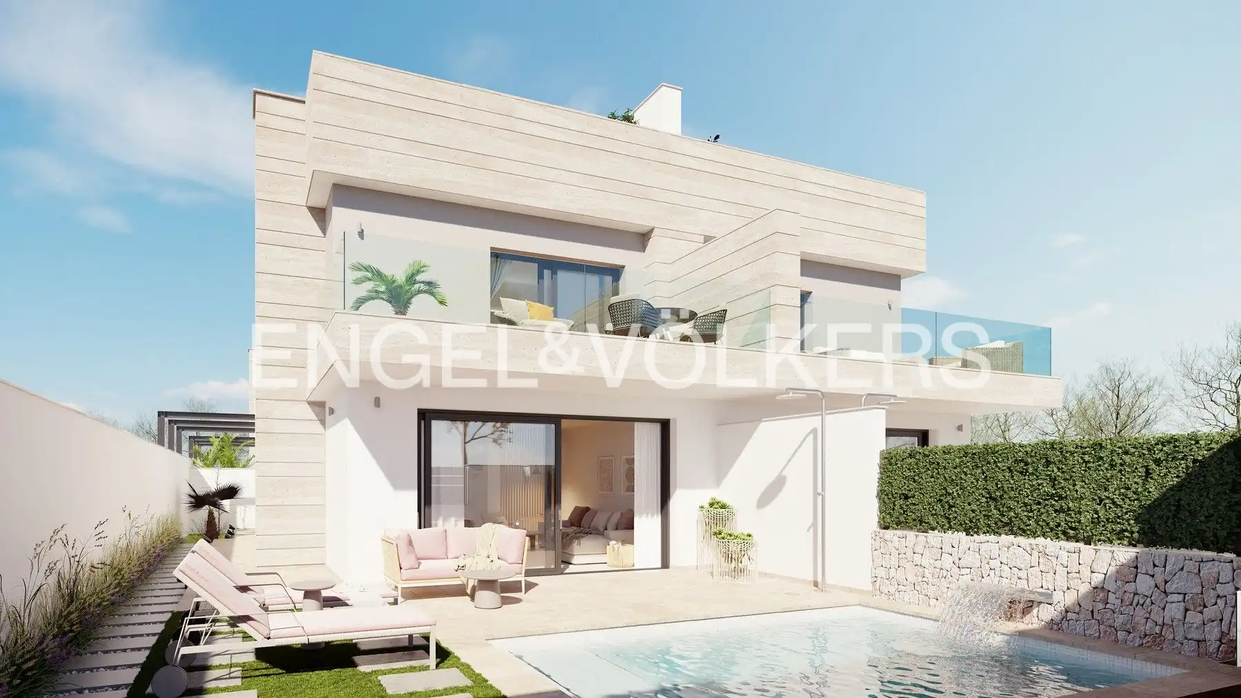 Vista exterior de Casa o chalet en venta en San Pedro del Pinatar con Aire acondicionado, Calefacción y Jardín privado
