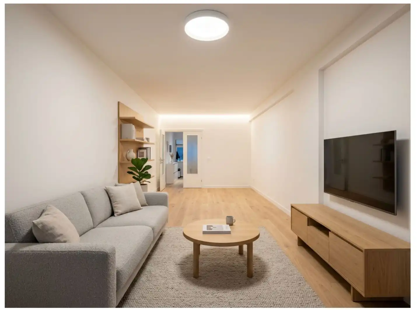 Wohnzimmer von Wohnung zum Verkauf in Madrid mit Klimaanlage, Heizung und Parkett