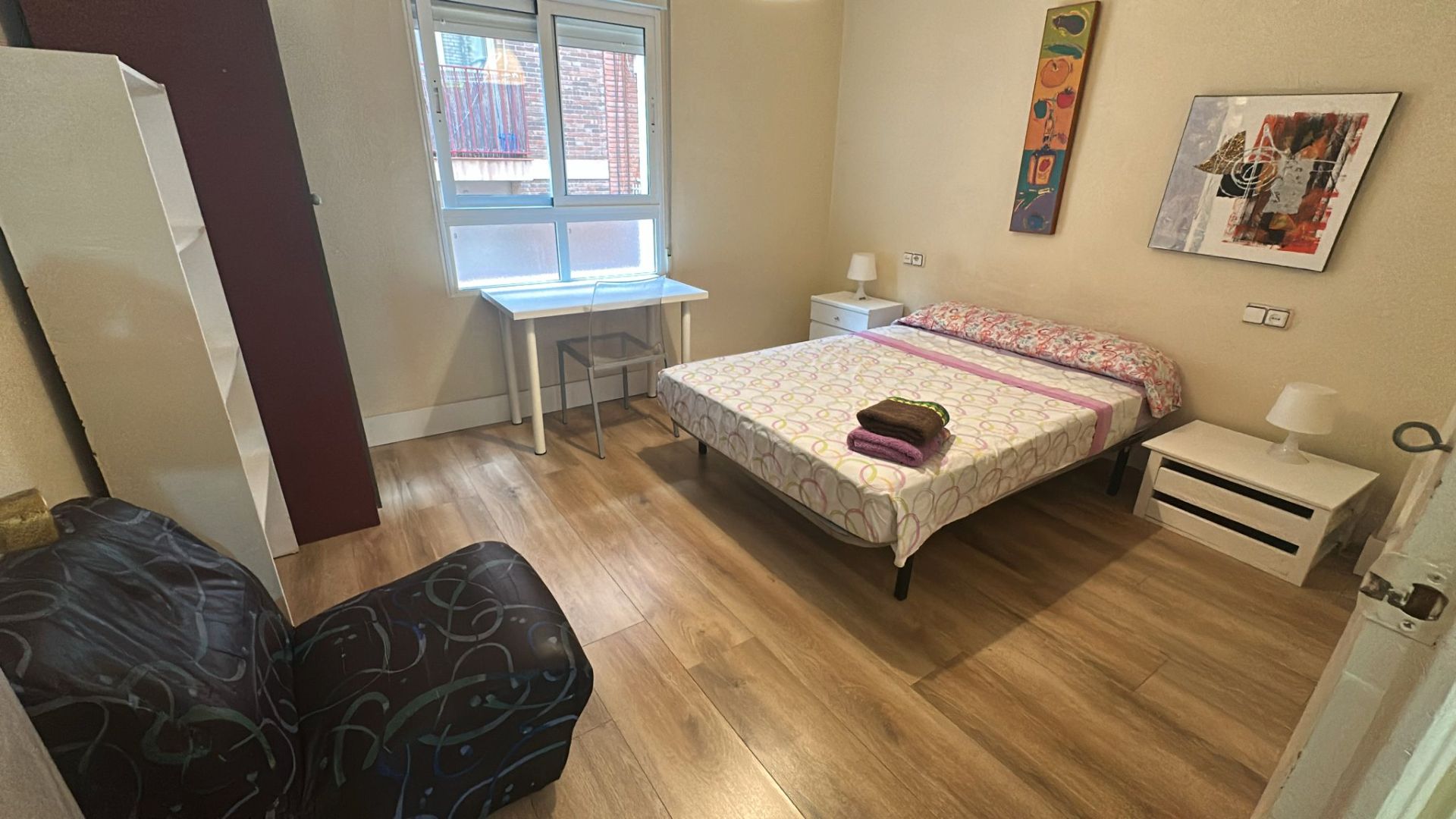 Bedroom of Apartment to share in  Murcia Capital  with Furnished, Washing machine and Microwave