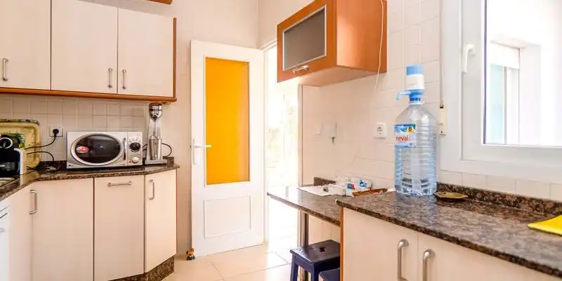 Cuina de Casa o xalet en venda en Cartagena amb Aire condicionat, Jardí privat i Terrassa