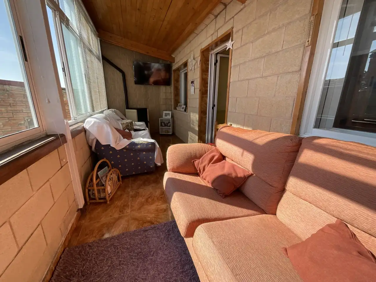 Sala de estar de Casa o chalet en venta en Bañares con Calefacción, Trastero y Amueblado