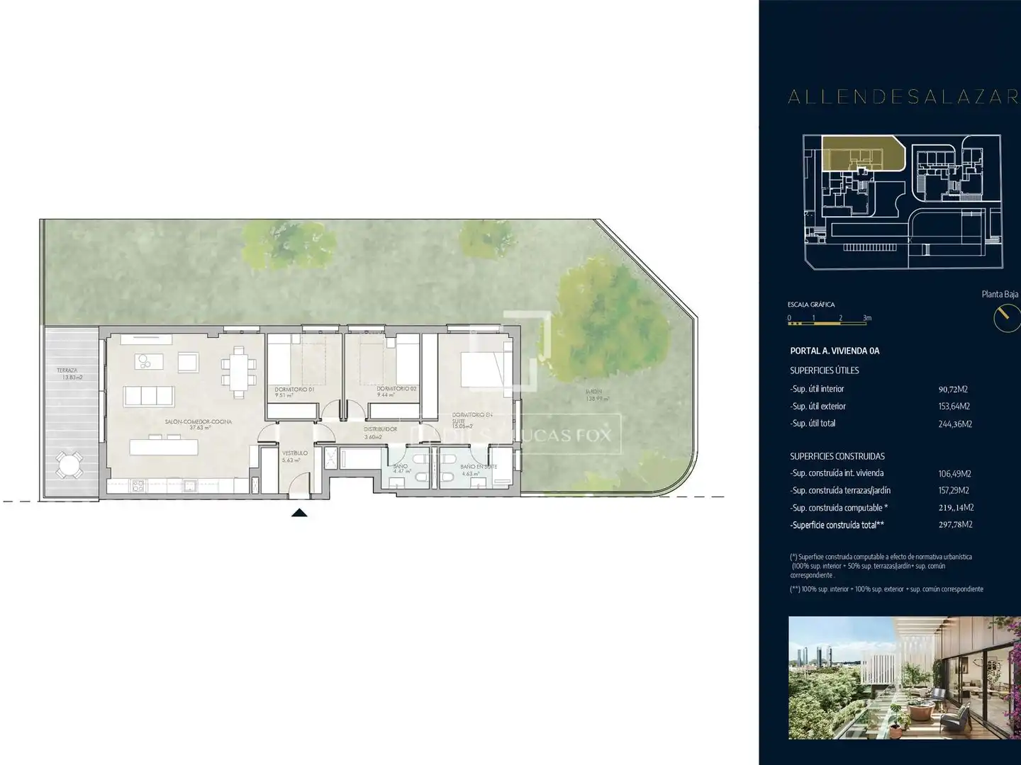 Flat for sale in Madrid  with Air Conditioner, Private garden and Terrace
