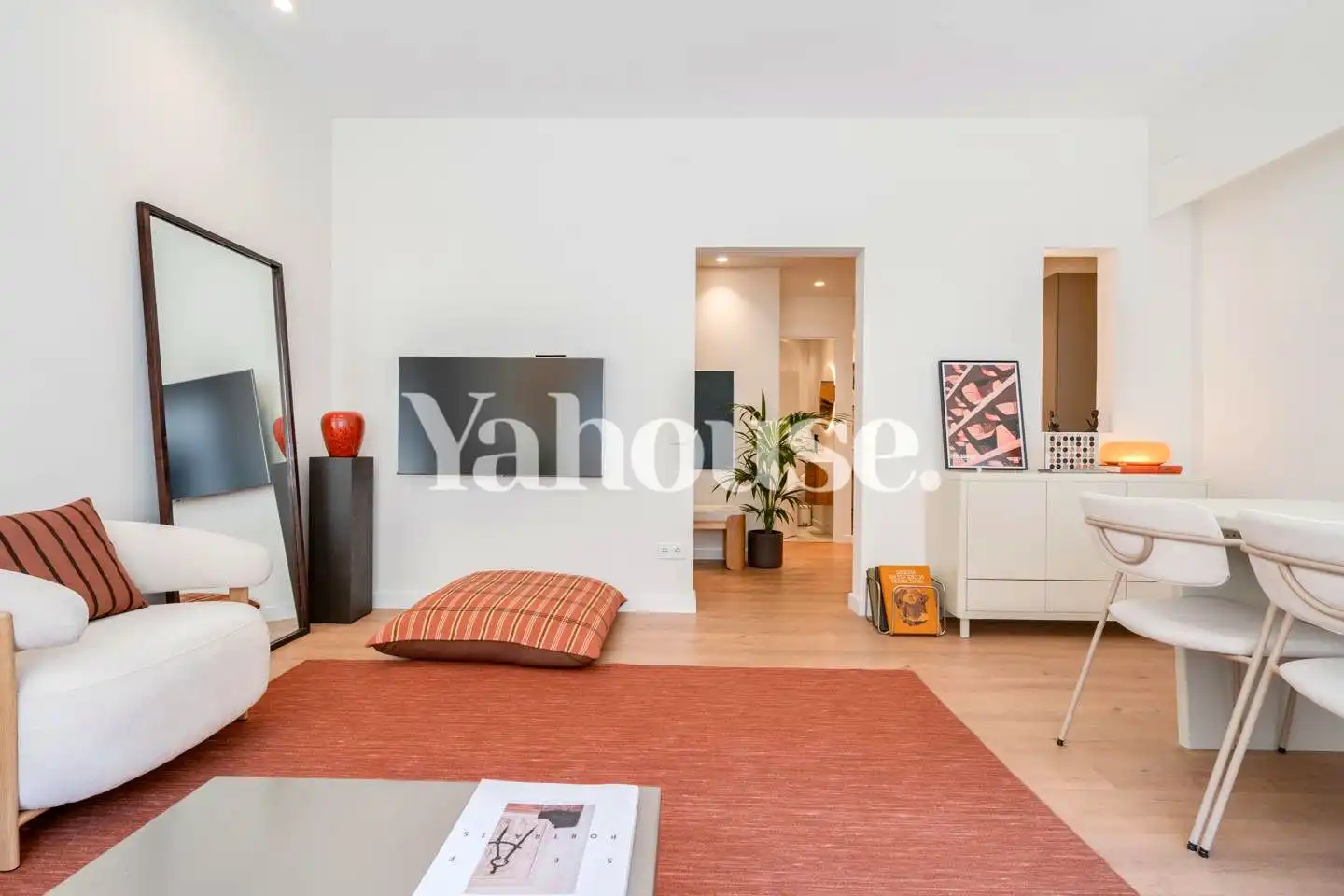 Sala de estar de Piso en venta en Barcelona con Aire acondicionado, Parquet y Balcón