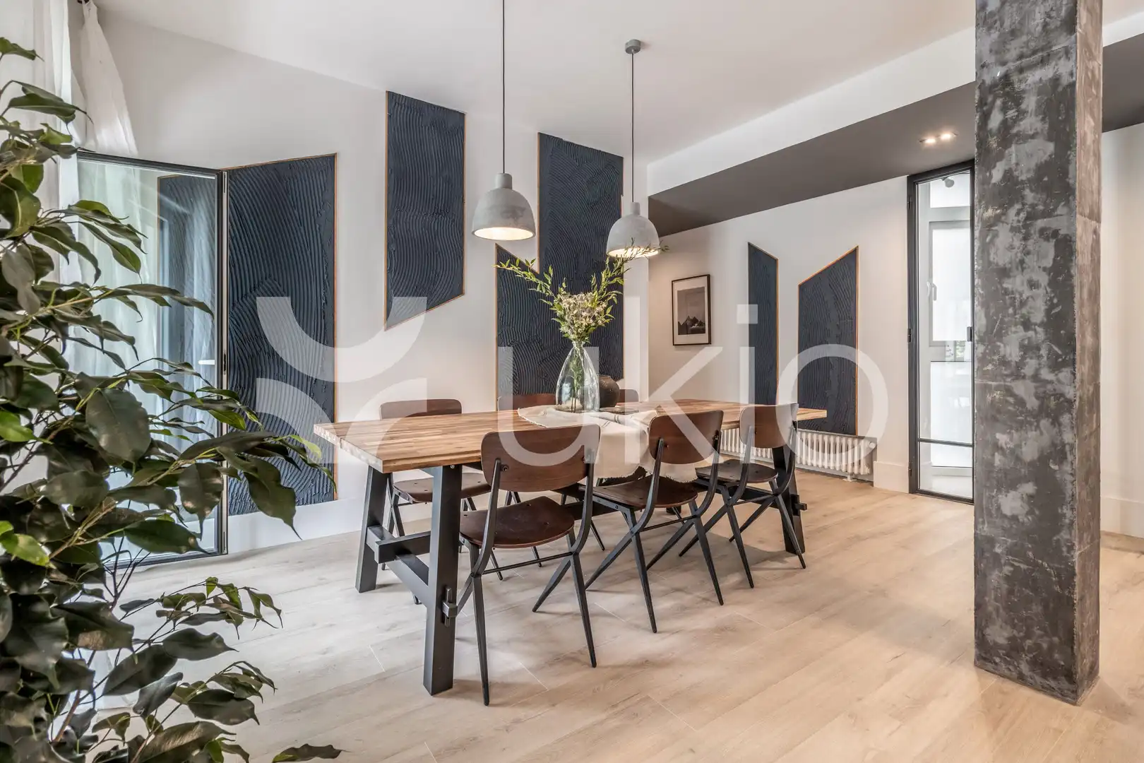 Comedor de Apartamento de alquiler en Madrid con Aire acondicionado, Calefacción y Amueblado