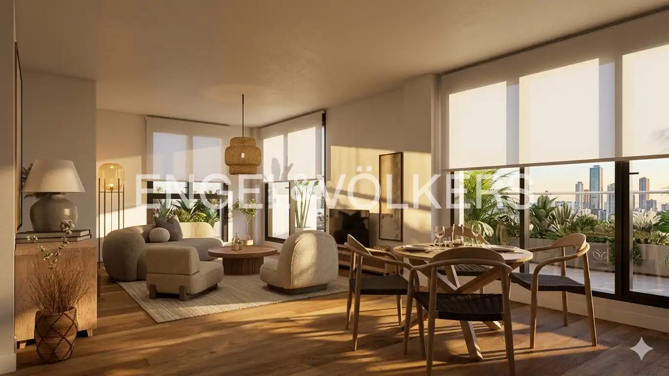 Sala d'estar de Àtic en venda en Jávea / Xàbia amb Aire condicionat, Calefacció i Terrassa