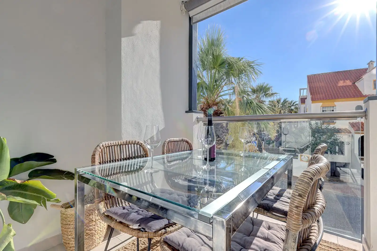 Terrassa de Apartament de lloguer en Estepona amb Aire condicionat, Terrassa i Piscina
