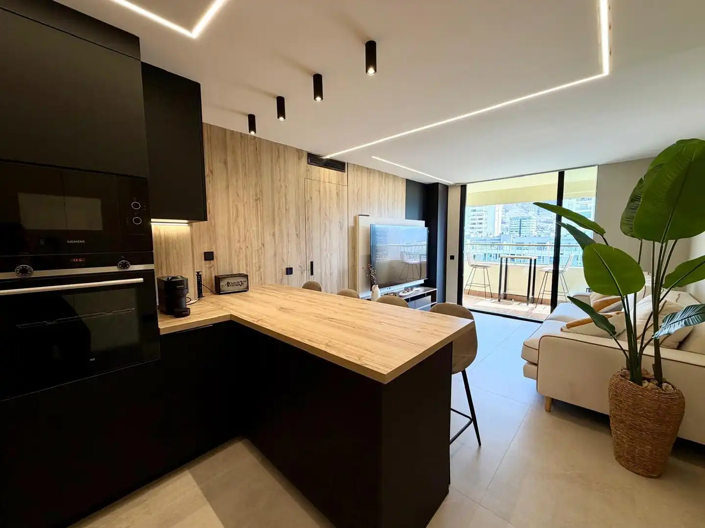 Kitchen of Flat for rent in Roquetas de Mar  with Air Conditioner, Heating and Terrace