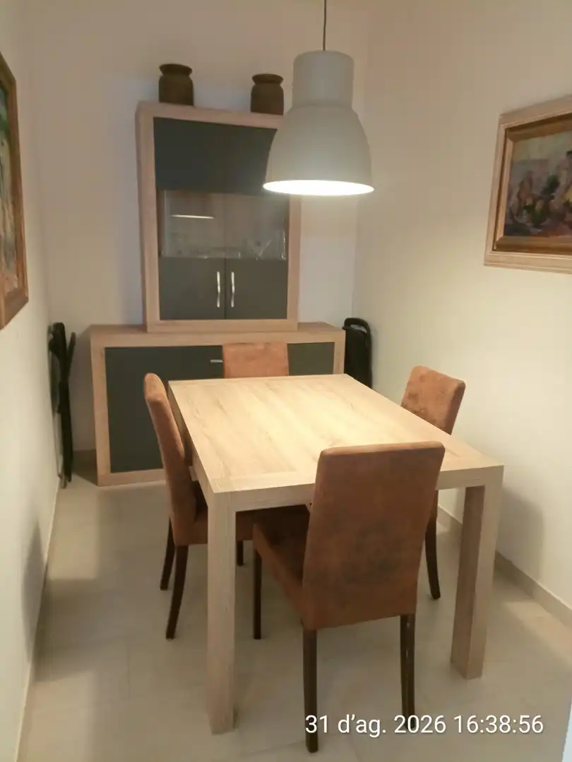 Dining room of Flat for rent in Barcelona  with Air Conditioner, Heating and Furnished