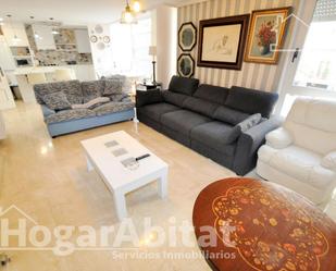 Living room of Flat for sale in  Valencia Capital  with Heating, Parquet flooring and Terrace