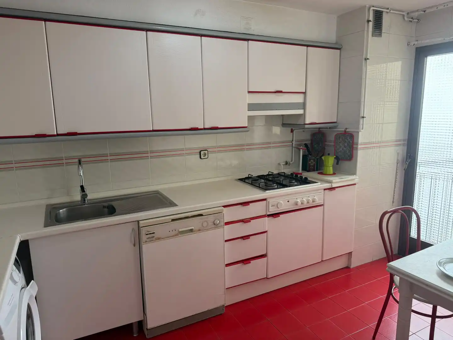 Küche von Wohnung zur Miete in Madrid mit Heizung, Terrasse und Möbliert
