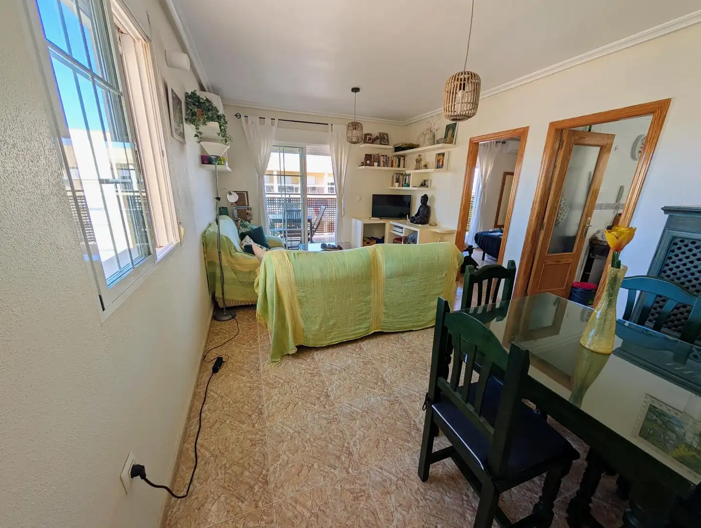 Sala d'estar de Apartament de lloguer en Cartagena amb Aire condicionat i Terrassa