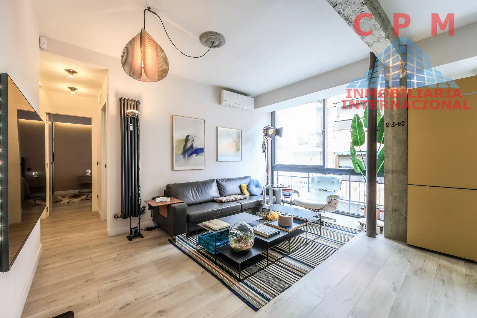 Sala de estar de Piso de alquiler en Madrid con Aire acondicionado, Calefacción y Parquet