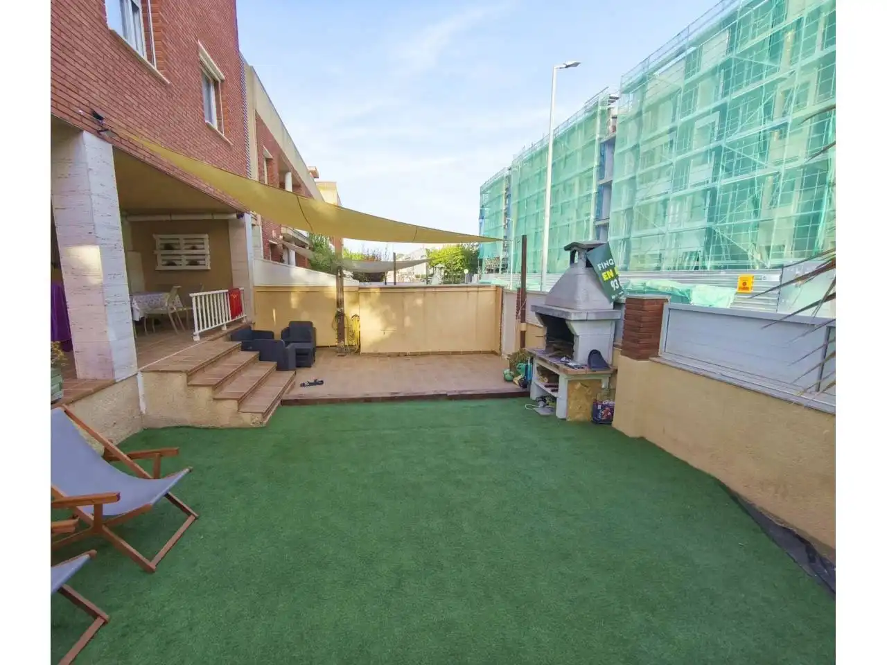 Terraza de Piso de alquiler en Cubelles con Aire acondicionado, Calefacción y Jardín privado