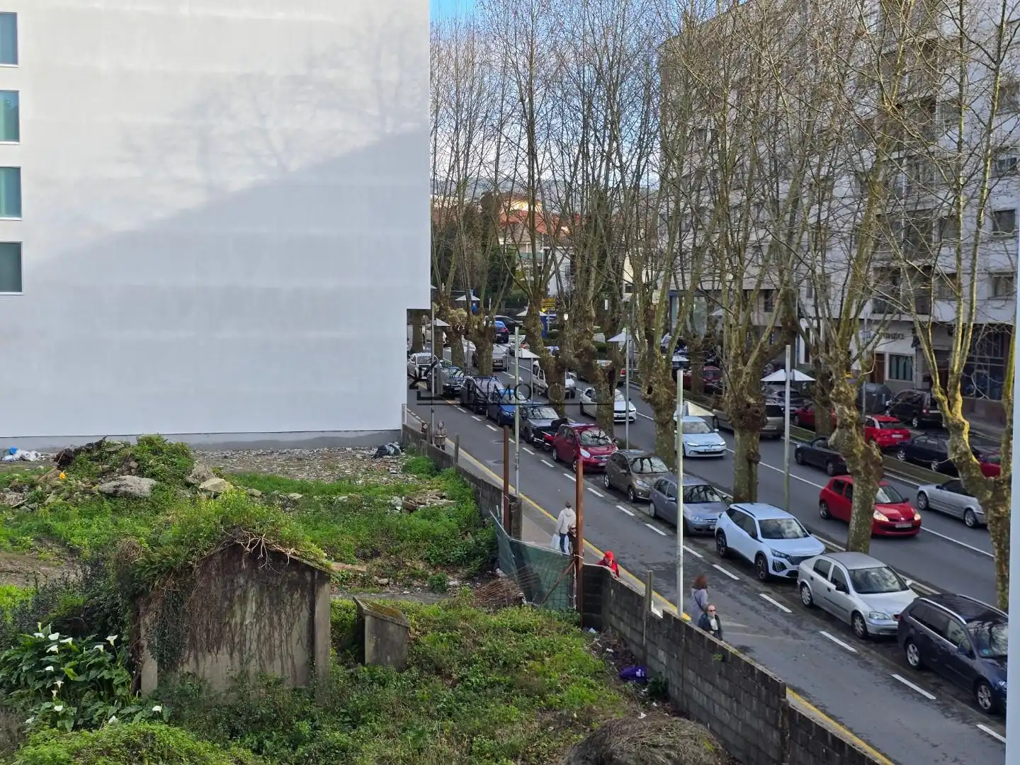 Außenansicht von Wohnung zum Verkauf in Pontevedra Capital  mit Heizung, Parkett und Terrasse