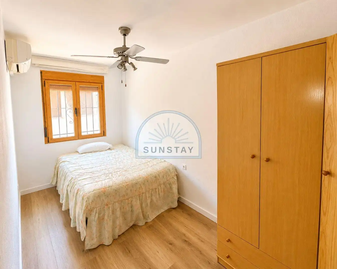 Schlafzimmer von Haus oder Chalet zur Miete in Benalmádena mit Klimaanlage, Terrasse und Abstellraum