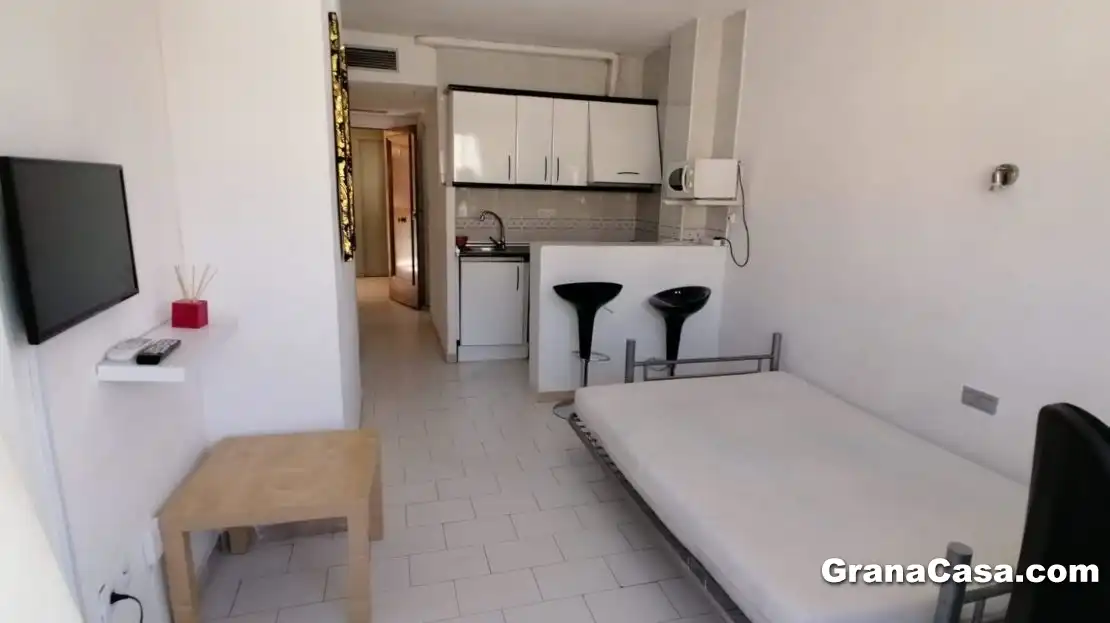 Kitchen of Study for rent in Granada  with Air Conditioner, Heating and Furnished
