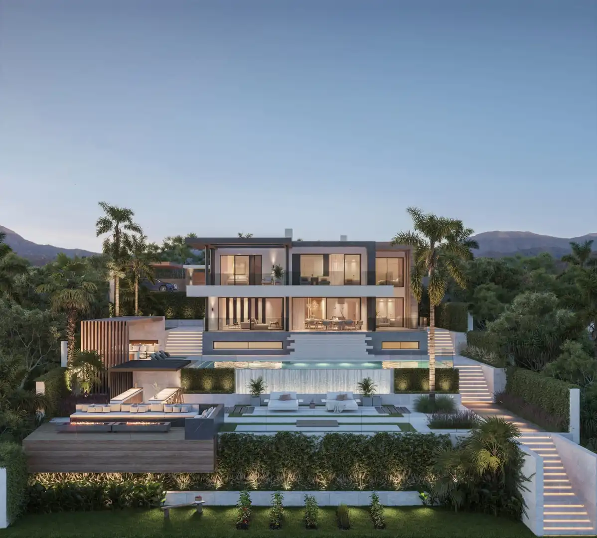 Vista exterior de Casa o xalet en venda en Málaga amb Aire condicionat, Jardí privat i Terrassa