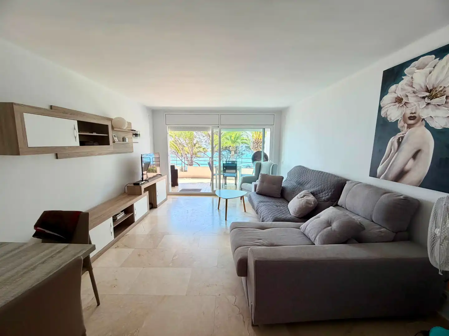 Living room of Flat for sale in Mont-roig del Camp  with Heating, Terrace and Furnished