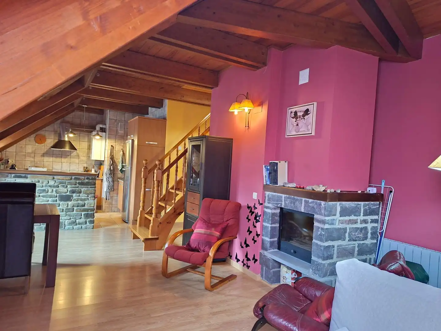 Sala de estar de Ático en venta en Panticosa con Calefacción, Trastero y Amueblado