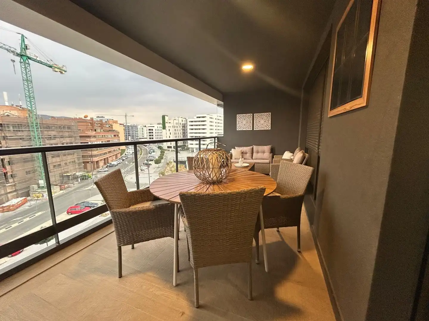 Terrace of Flat for rent in Chantrea