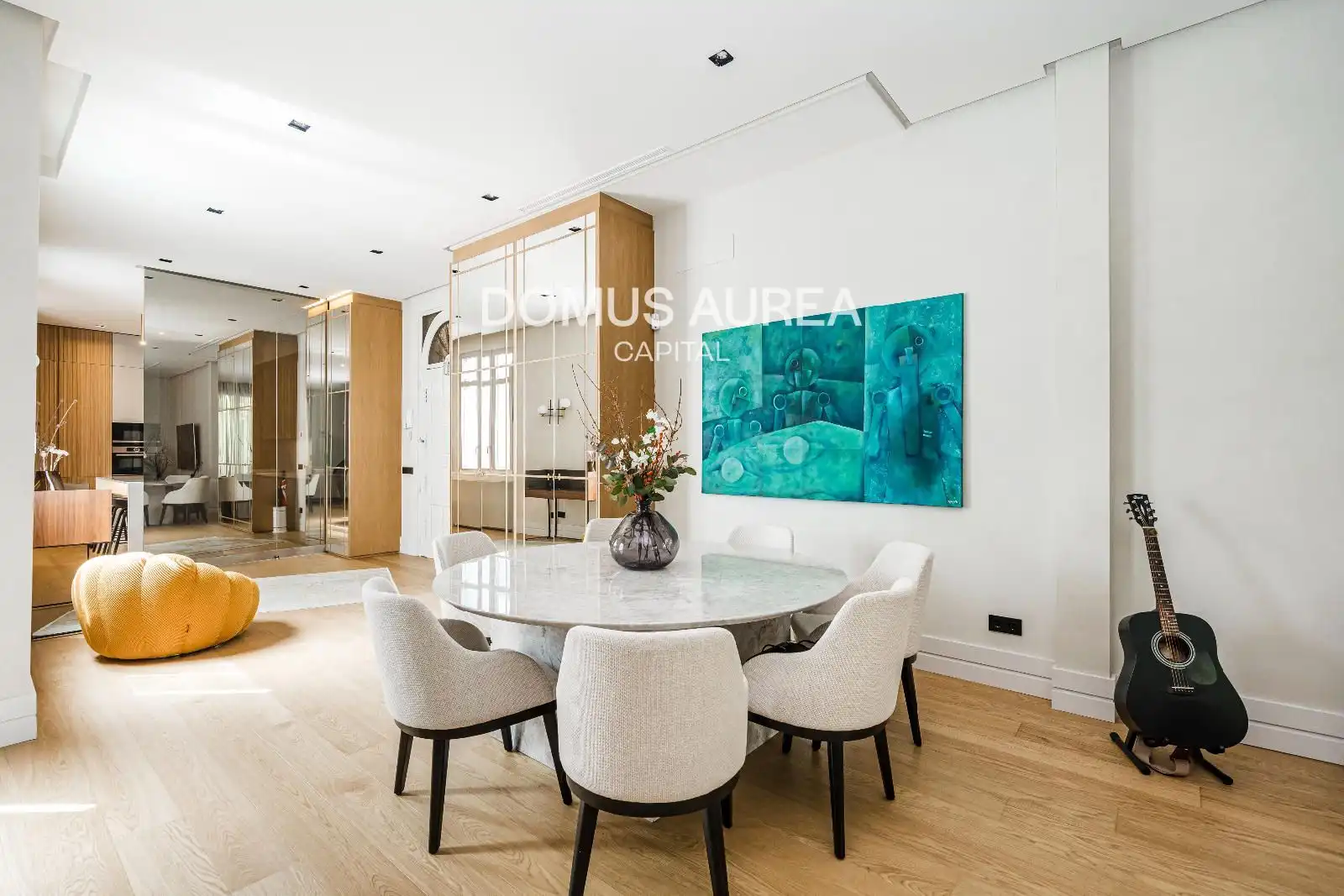 Dining room of Flat for rent in Madrid  with Air Conditioner, Storage room and Furnished