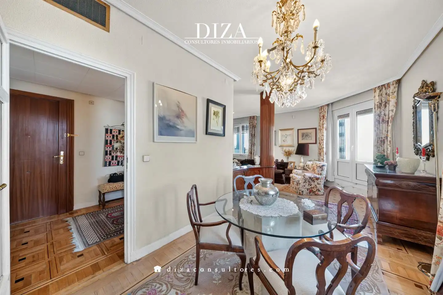 Dining room of Attic for sale in Madrid  with Air Conditioner, Heating and Parquet flooring