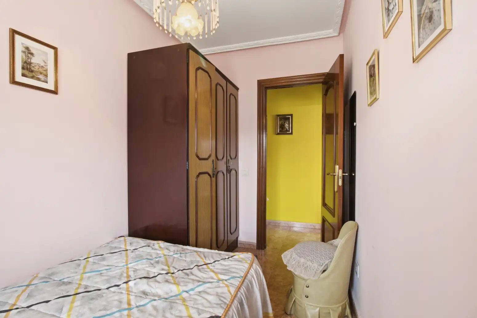 Bedroom of Flat for sale in Castrillón  with Terrace and Furnished