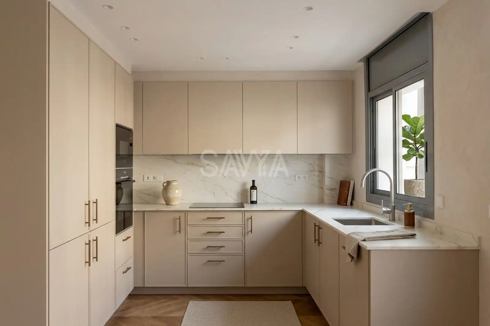 Cocina de Piso en venta en Barcelona con Aire acondicionado, Parquet y Terraza