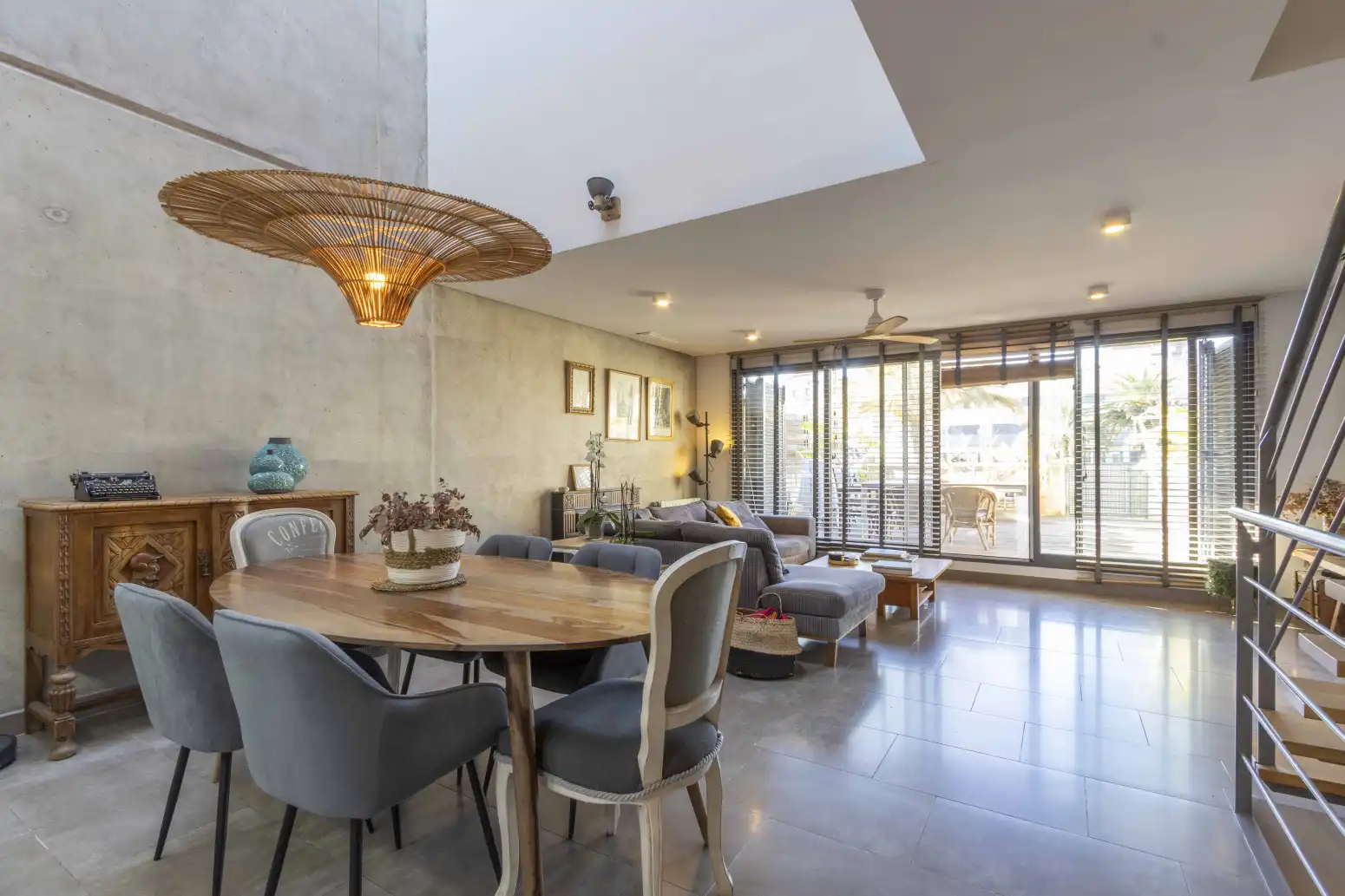 Dining room of Houses for sale in La Pobla de Farnals  with Air Conditioner, Heating and Private garden
