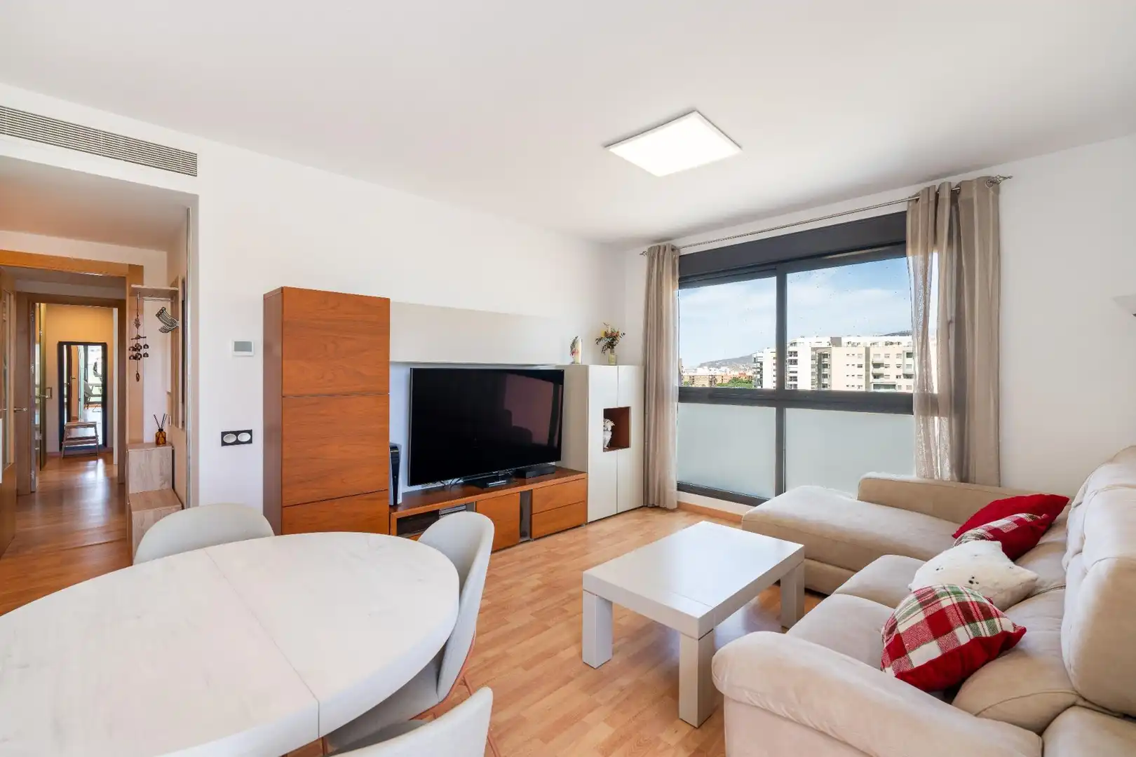 Living room of Flat for sale in Almería  with Air Conditioner, Terrace and Storage room