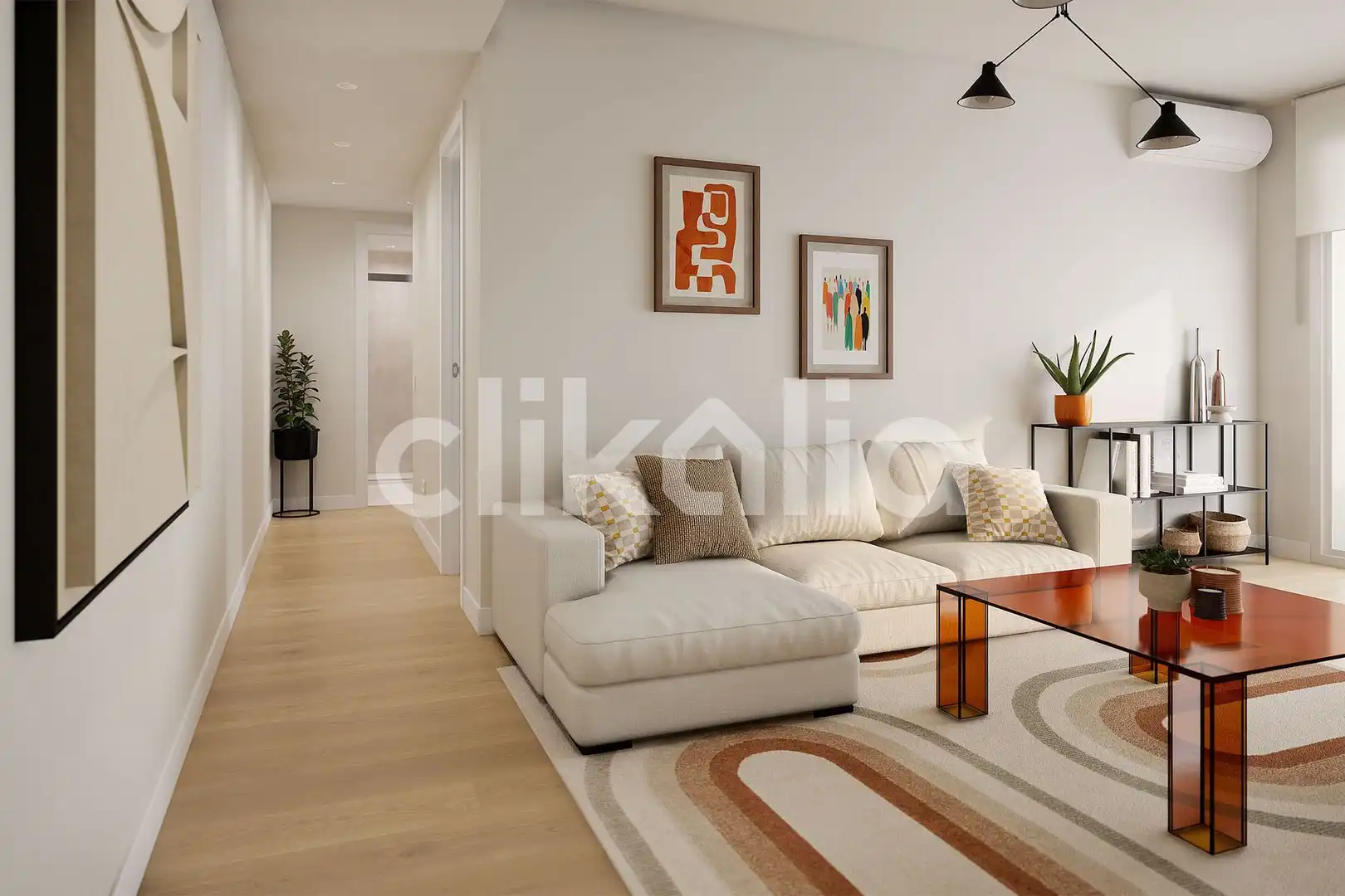 Sala d'estar de Pis en venda en Sevilla amb Aire condicionat i Terrassa
