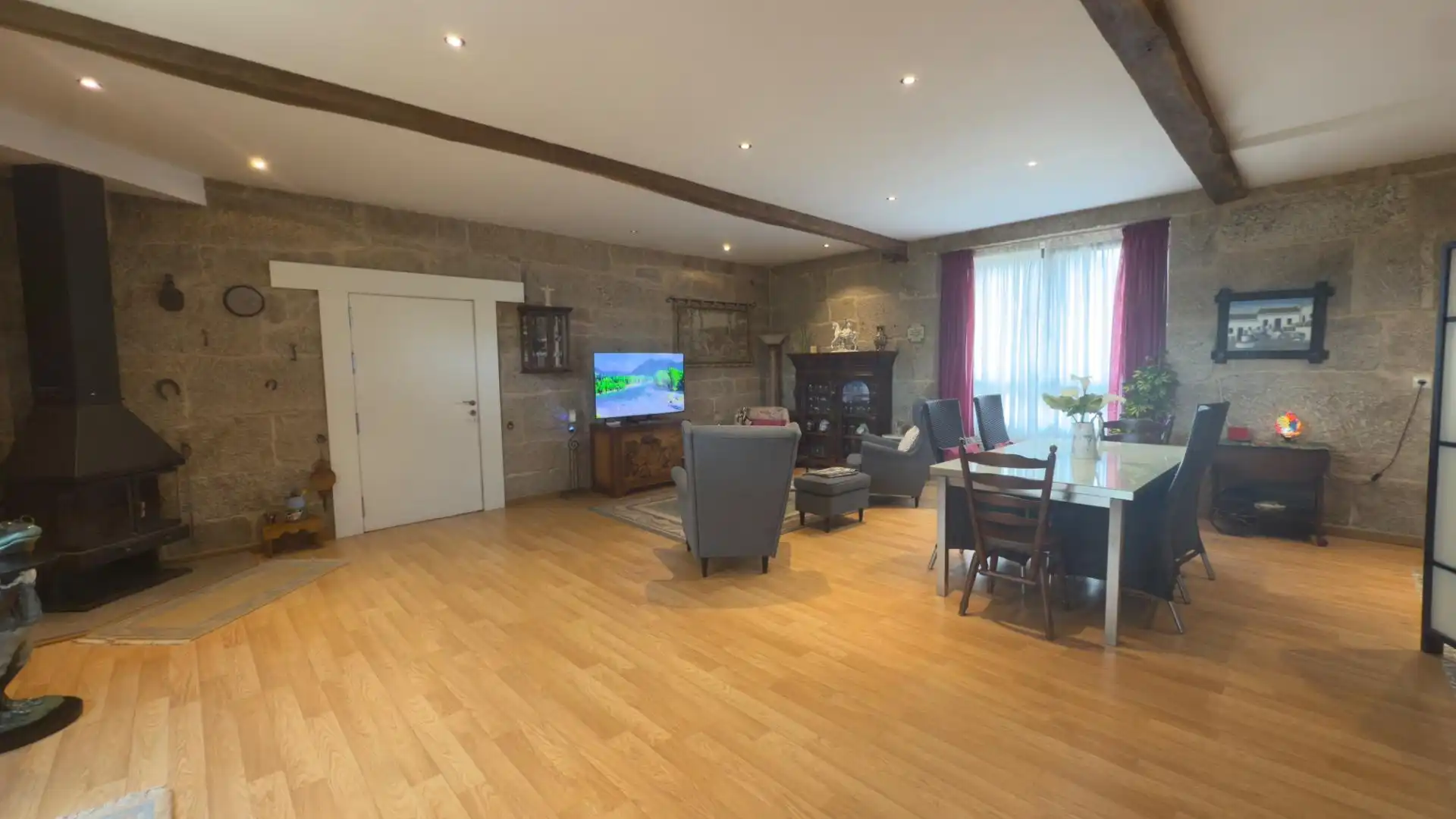 Sala de estar de Finca rústica en venta en Maside con Calefacción, Jardín privado y Terraza