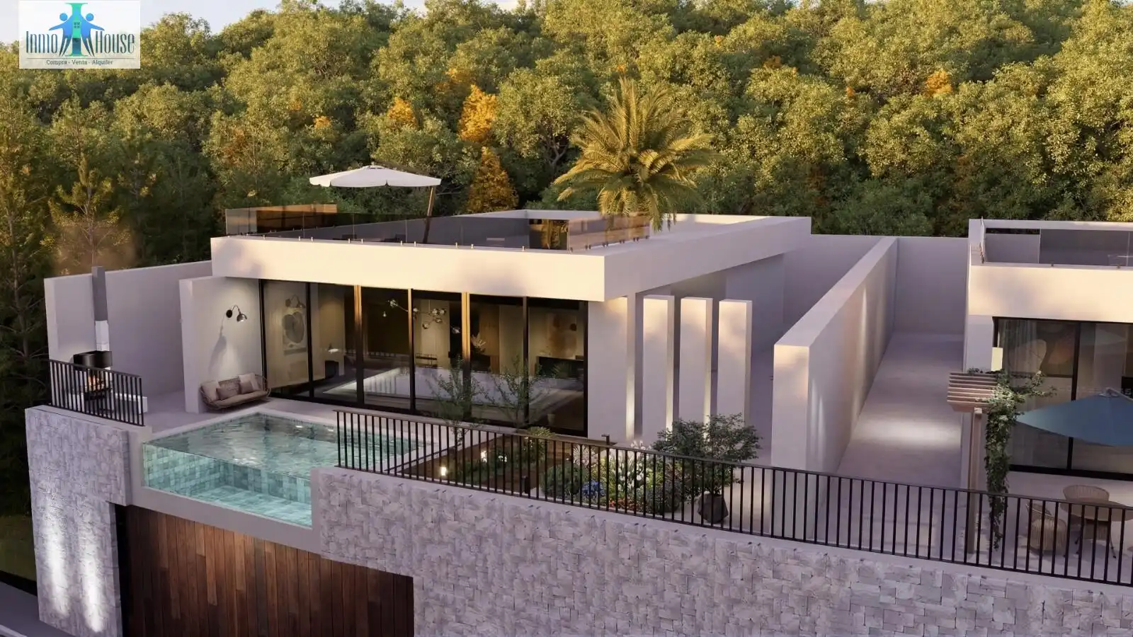 Terraza de Casa o chalet en venta en Chinchilla de Monte-Aragón con Trastero, Piscina y Jacuzzi