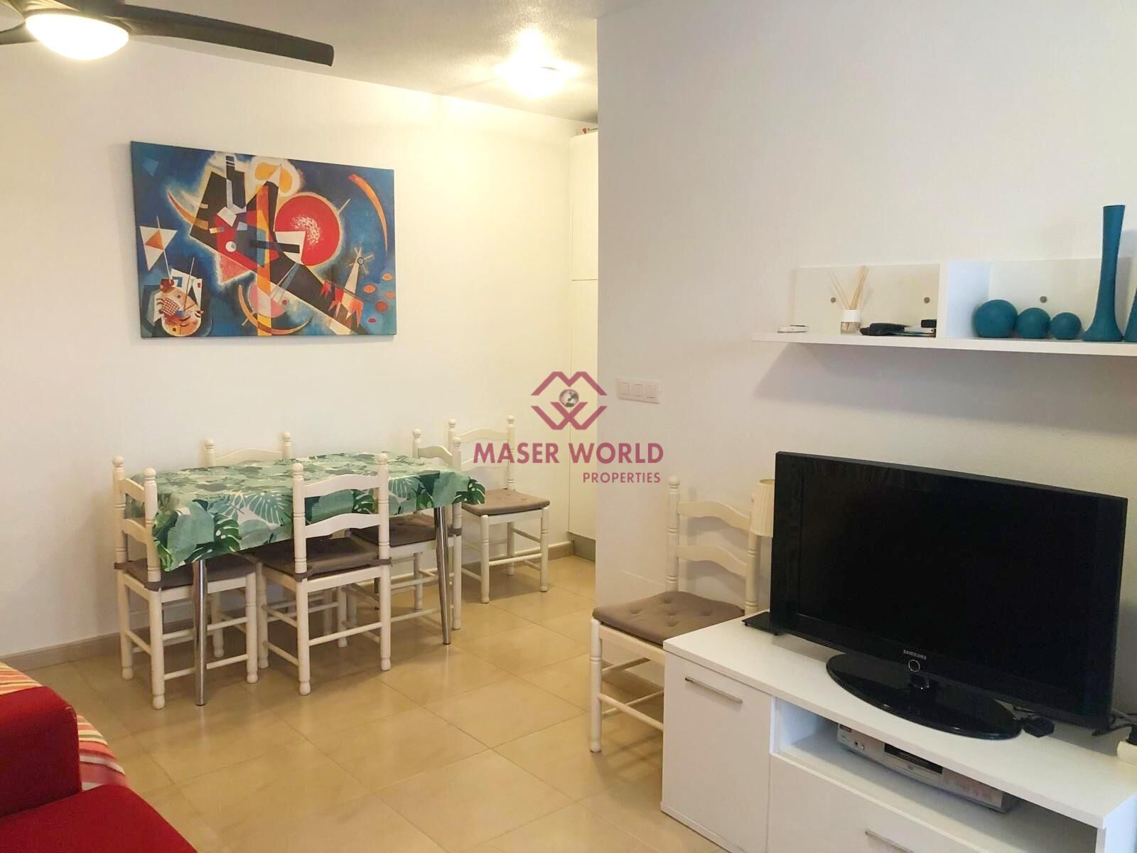 Living room of Apartment for sale in Mazarrón  with Terrace and Furnished