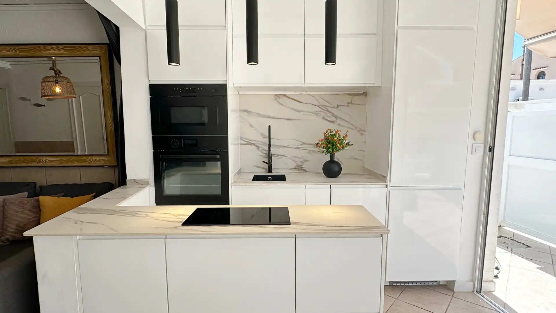 Cocina de Casa o chalet de alquiler en Gandia con Aire acondicionado, Calefacción y Terraza