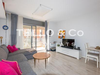 Living room of Flat for sale in  Barcelona Capital  with Air Conditioner, Heating and Parquet flooring